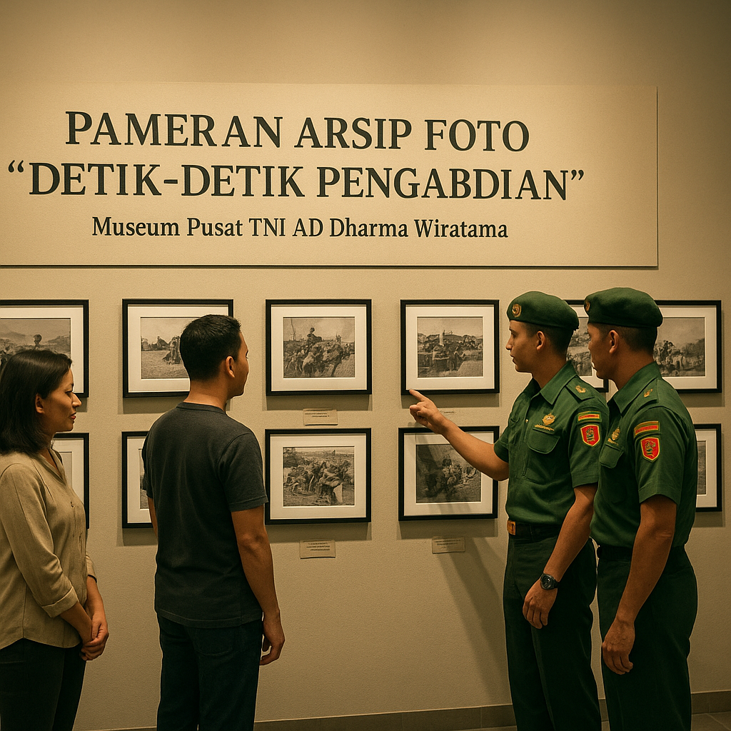 Pameran Arsip Foto 'Detik-Detik Pengabdian' di Museum Pusat TNI AD Dharma Wiratama
