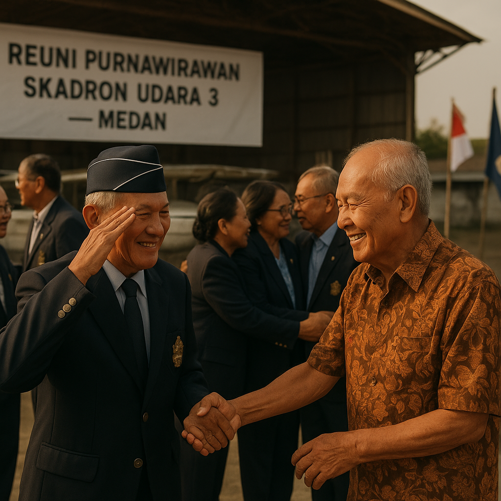 Purnawirawan TNI AU Berkumpul di Acara Alumni Skadron Udara 3, Mengenang Dinas di Medan