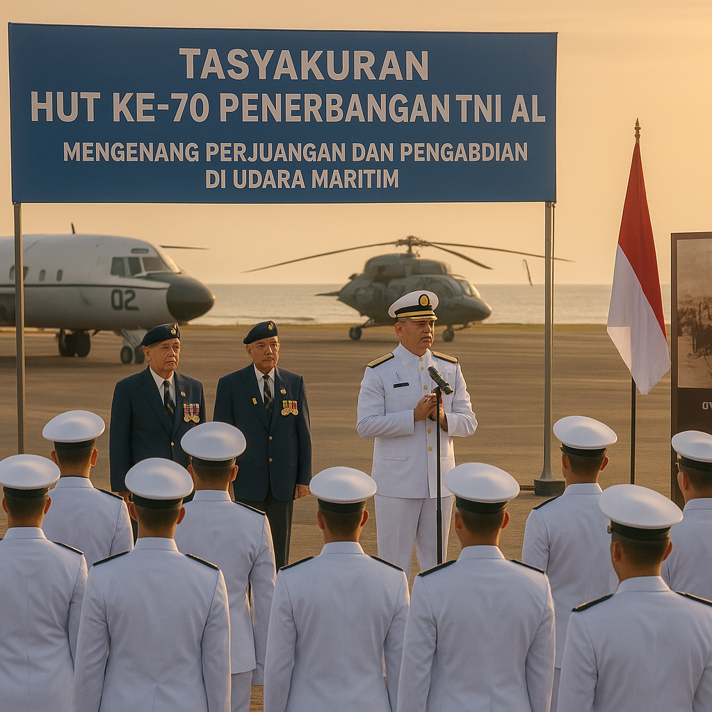 Tasyakuran HUT Ke-70 Penerbangan TNI AL, Kenang Perjuangan dan Pengabdian di Udara Maritim