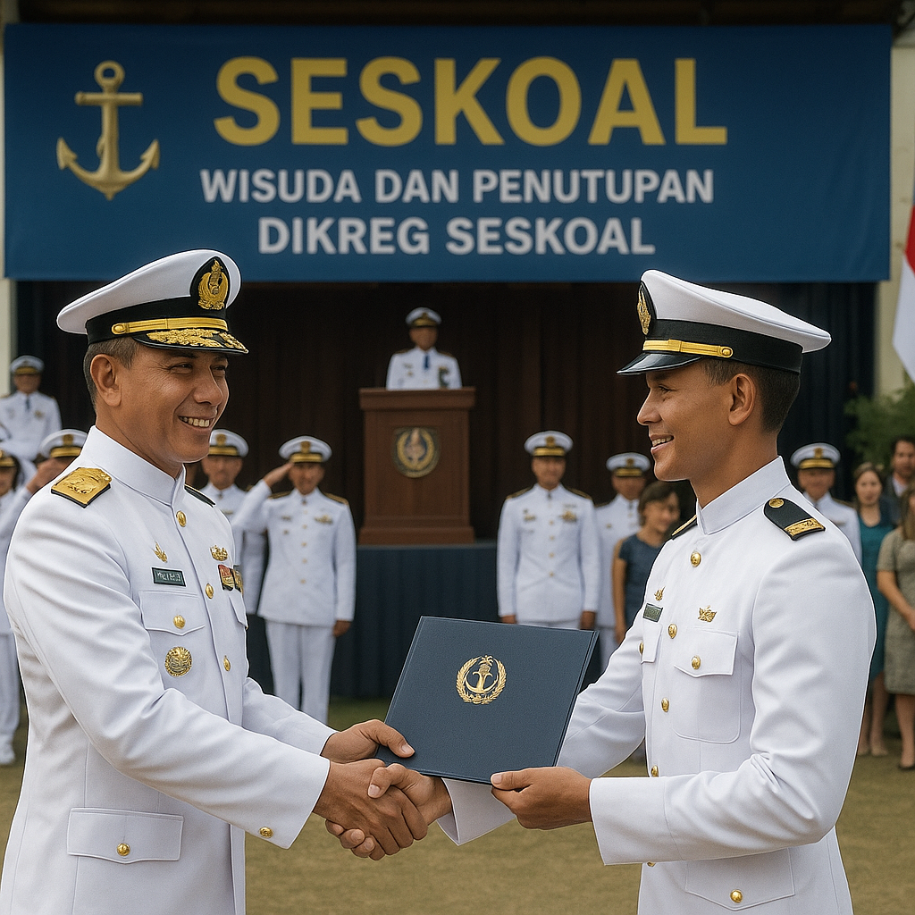 Wisuda dan Penutupan Dikreg Seskoal, Cetak Pemimpin Maritim Unggul untuk Masa Depan