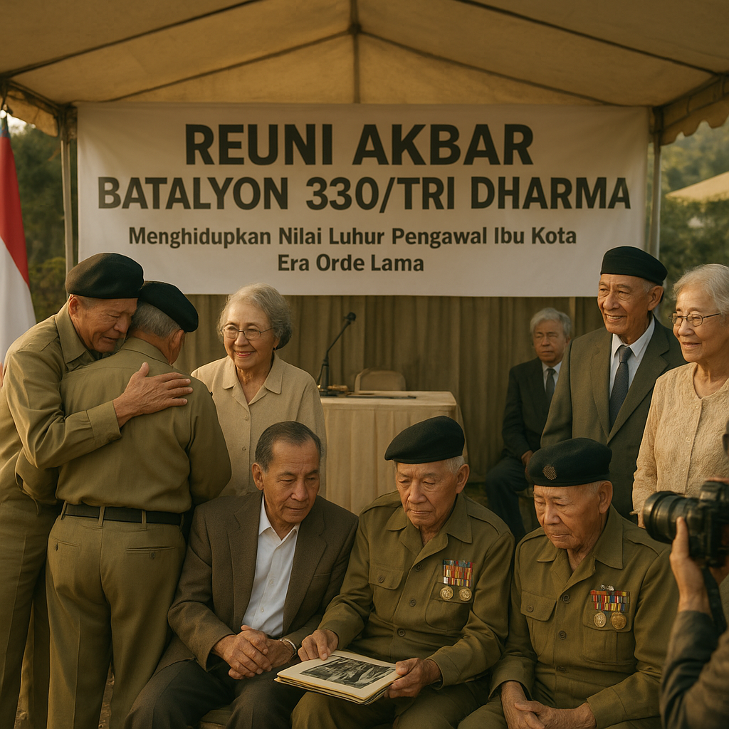 Reuni Akbar Batalyon 330, Satuan Legendaris Pengawal Ibu Kota Era Orde Lama