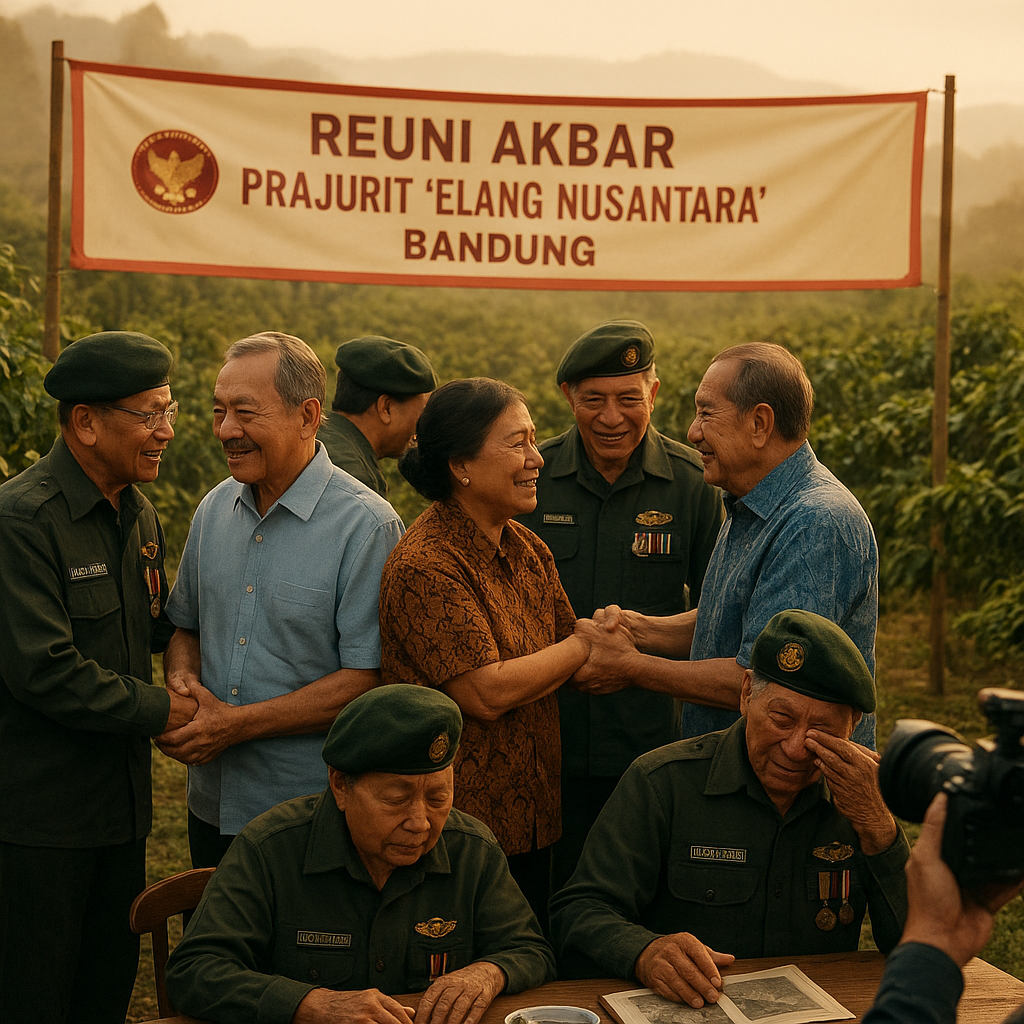 Reuni Akbar Prajurit 'Elang Nusantara' di Bandung, Kenangan Masa Pengabdian di Kebun Kopi Diangkat Kembali