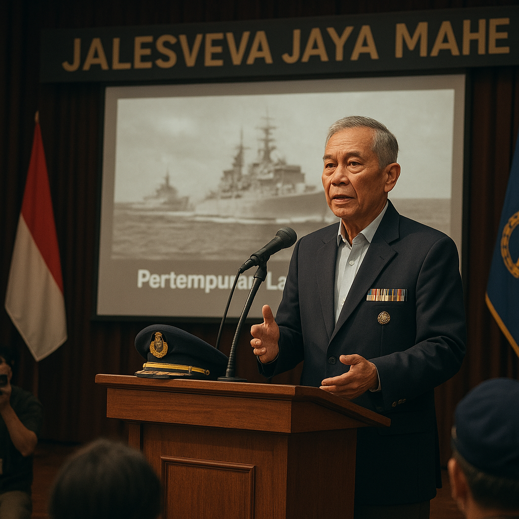 Ceramah Sejarah oleh Purnawirawan TNI AL tentang Peran KRI dalam Pertempuran Laut Aru, Semangat 'Jalesveva Jaya Mahe' Diuji