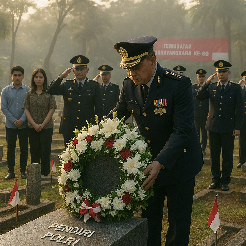 Peringatan Hari Bhayangkara ke-80, Polri Gelar Ziarah ke Makam Para Pendiri