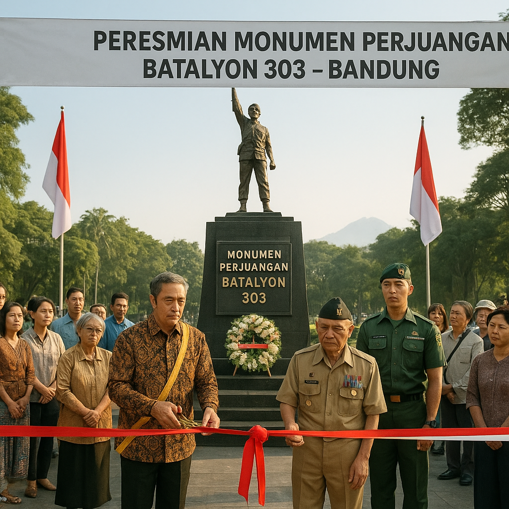 Renovasi dan Peresmian Monumen Perjuangan Batalyon 303 di Bandung