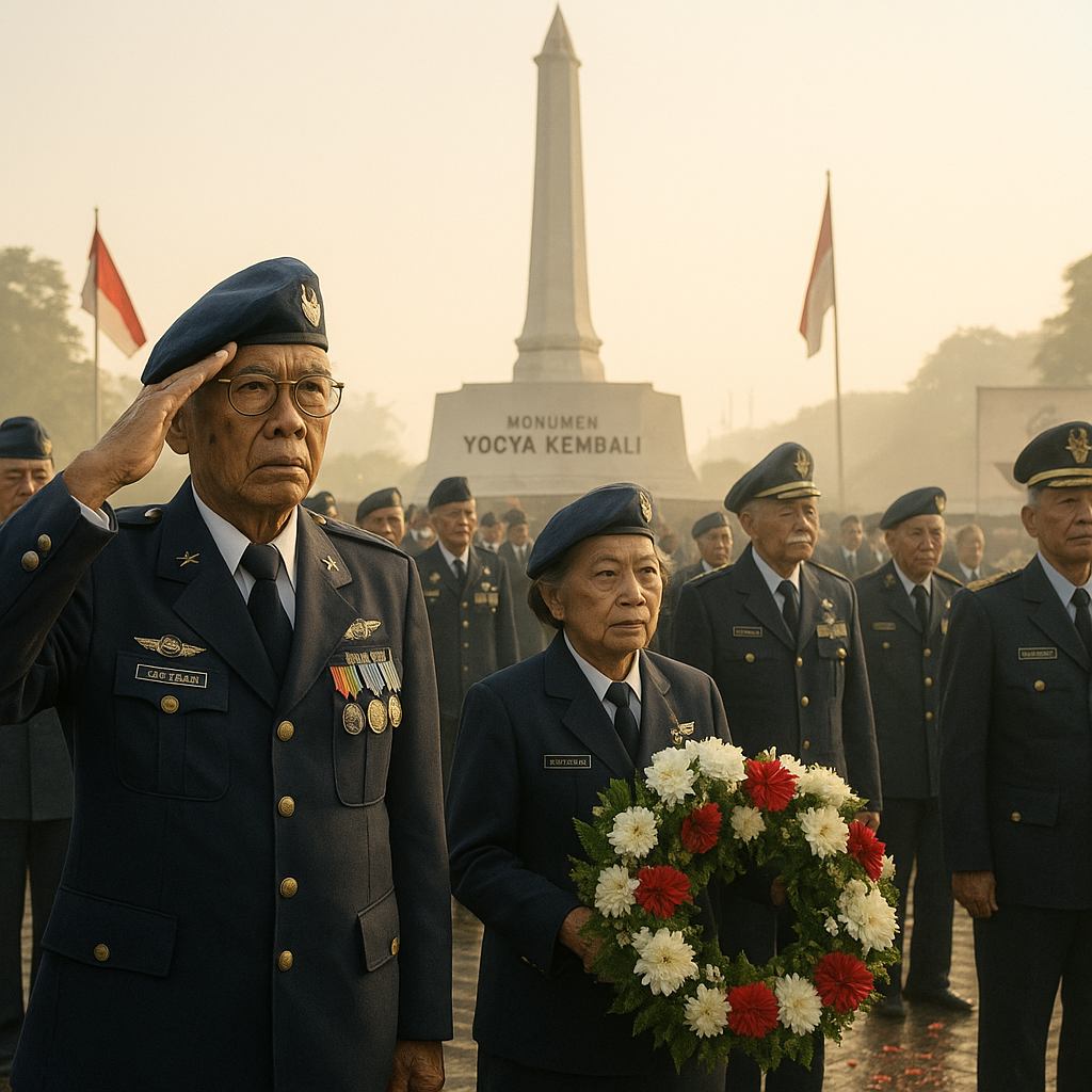 Renungan di Monumen Yogya Kembali, Purnawirawan AURI Kumpul Peringati Peristiwa 1 Maret 1949