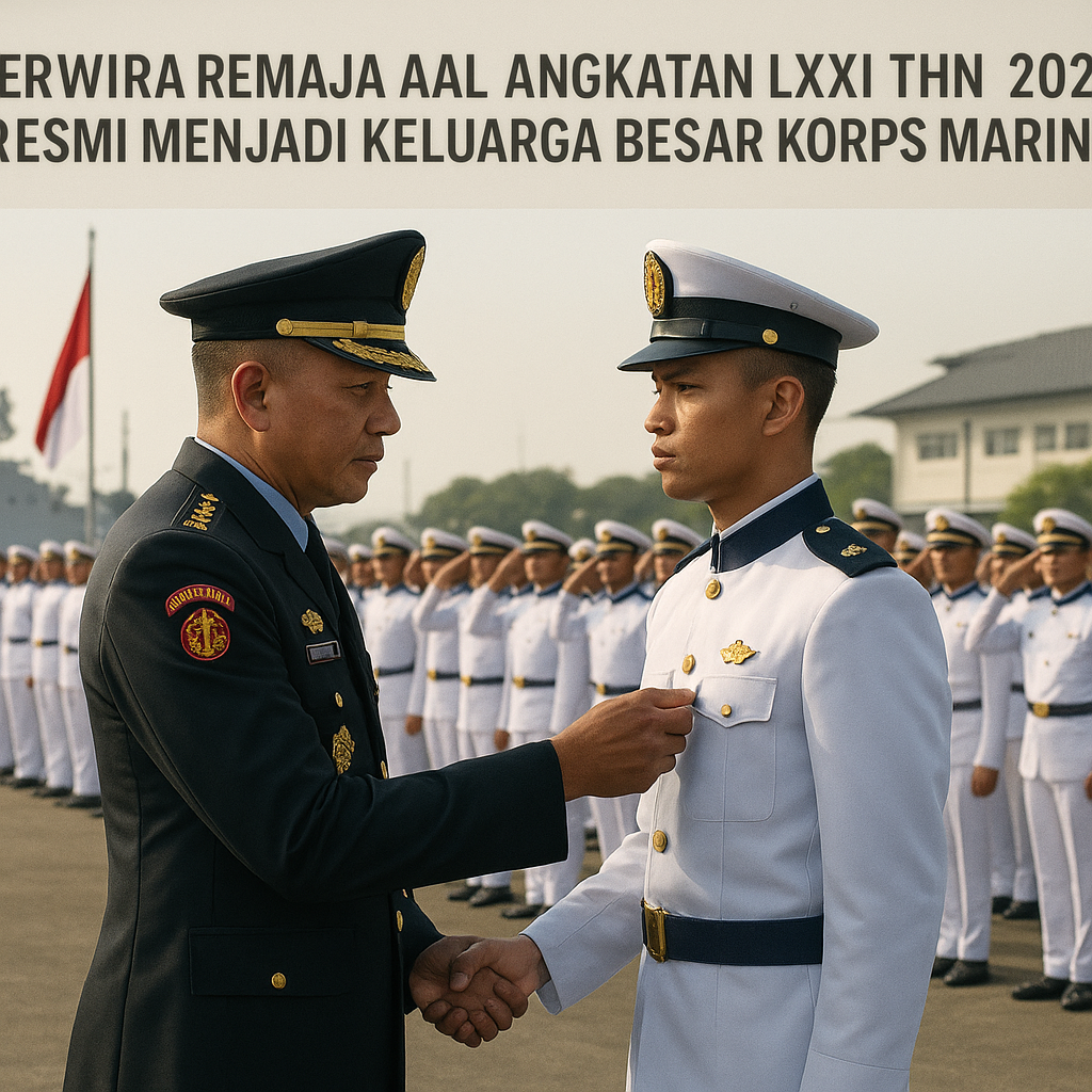 57 Perwira Remaja AAL Angkatan LXXI Thn 2026 Resmi Menjadi Keluarga Besar Korps Marinir