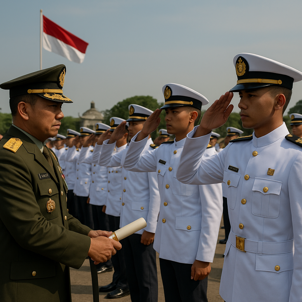 57 Perwira Remaja AAL Angkatan LXXI Thn 2026 Resmi Menjadi Keluarga Besar Korps Marinir