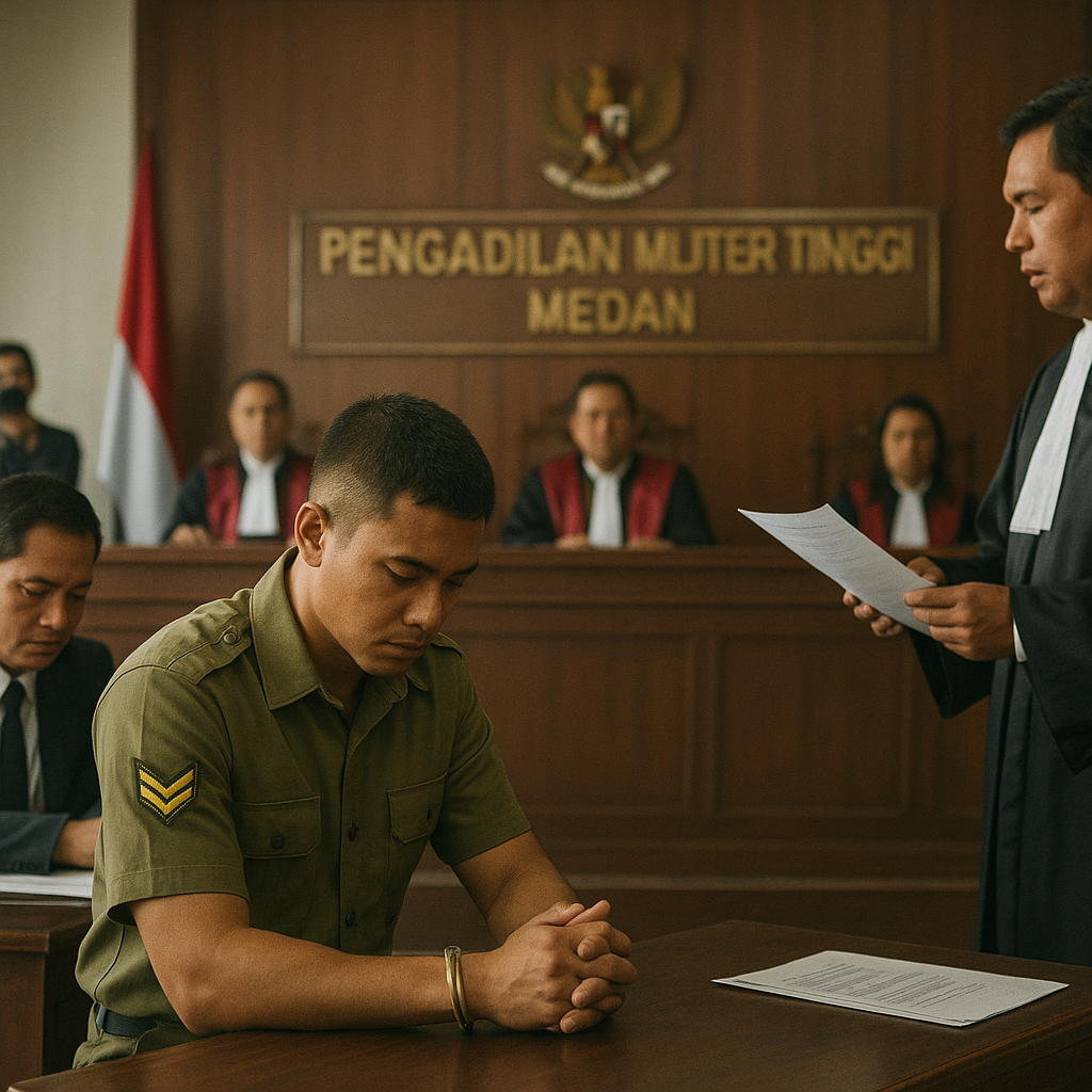 Pengadilan Militer Tinggi Medan Kuatkan Hukuman Seumur Hidup untuk Prajurit Pembunuh Istri