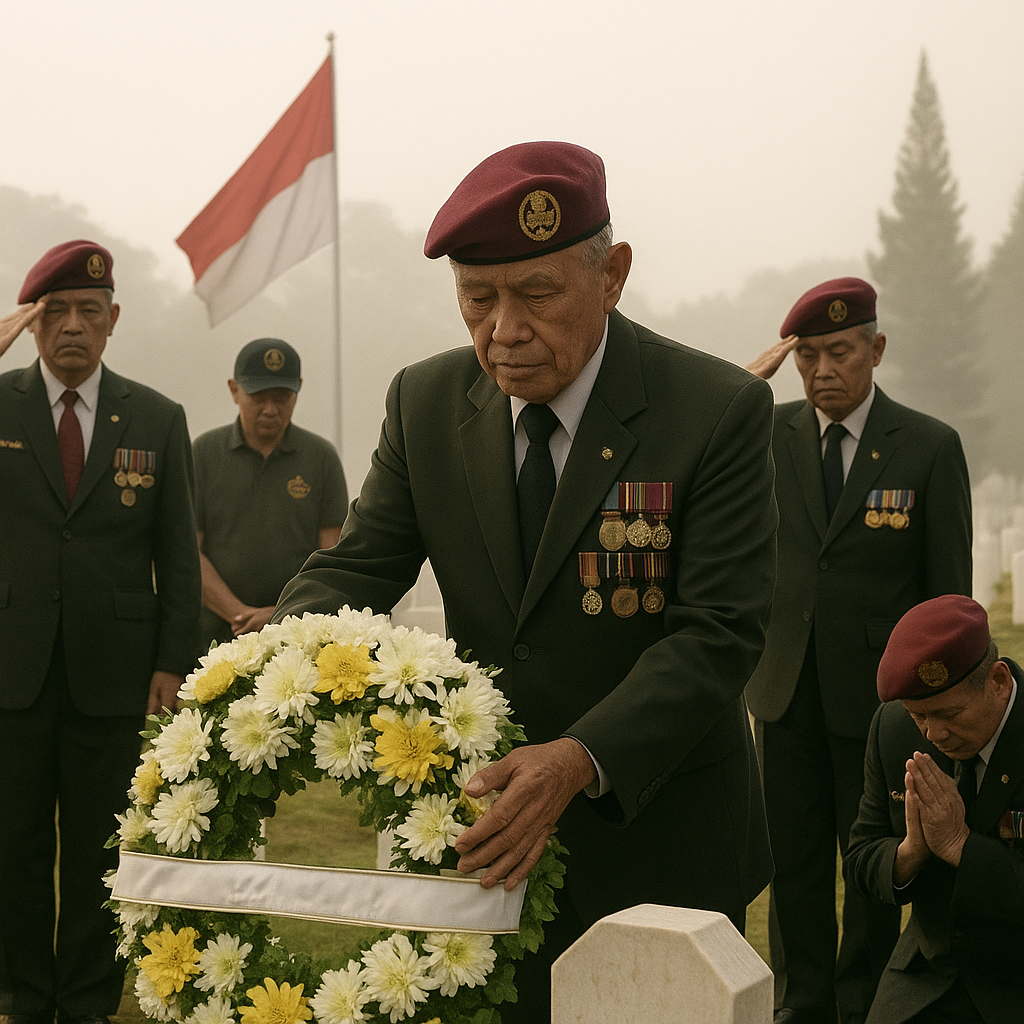 Ziarah Kehormatan Para Purnawirawan Marinir ke TMP Kalibata, Peringati Hari Dharma Samudera