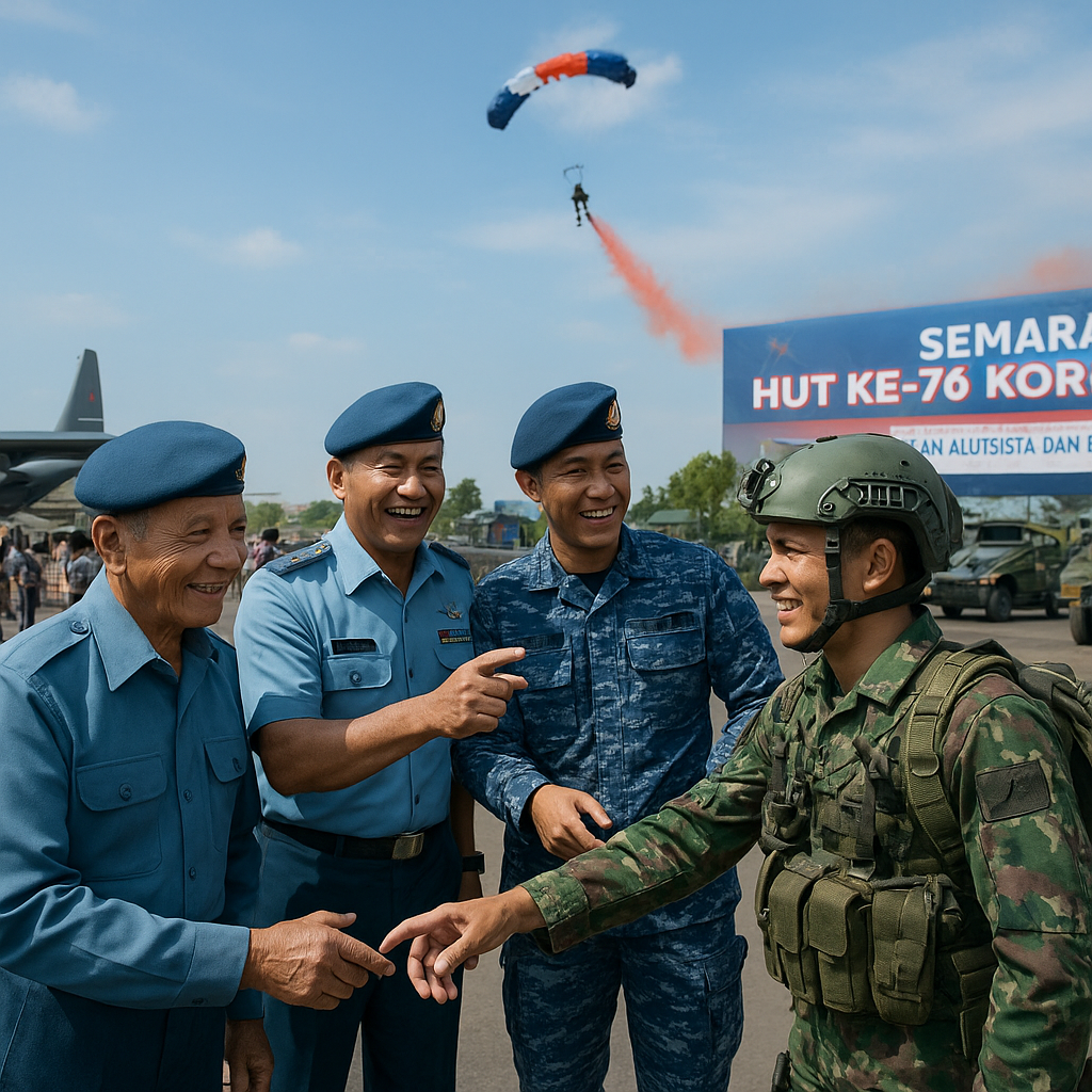 Semarak HUT Ke-76 Korpaskhas, Pameran Alutsista dan Demo Ketangkasan Para Pengemban Darma