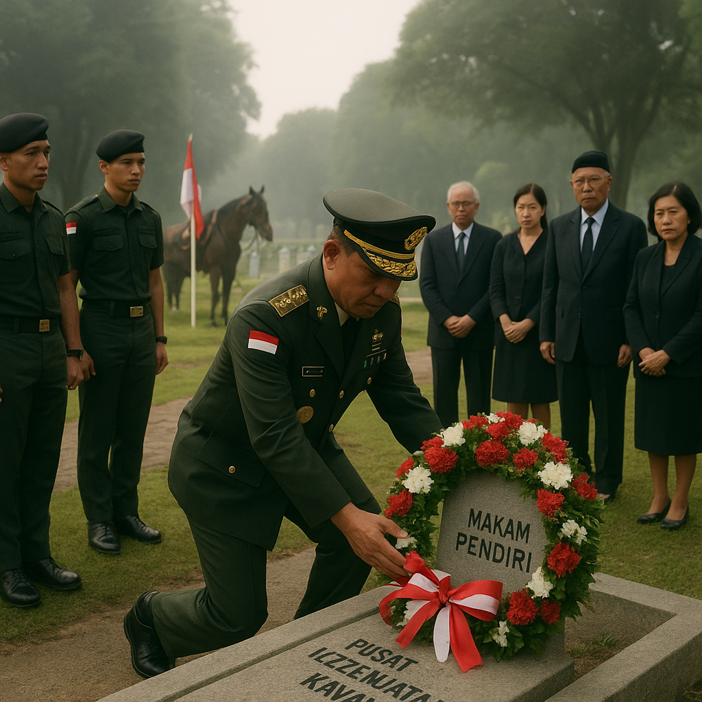 Peringatan Hari Dharma Kartika, Ziarah ke Makam Pendiri Pusat Kesenjataan Kavaleri