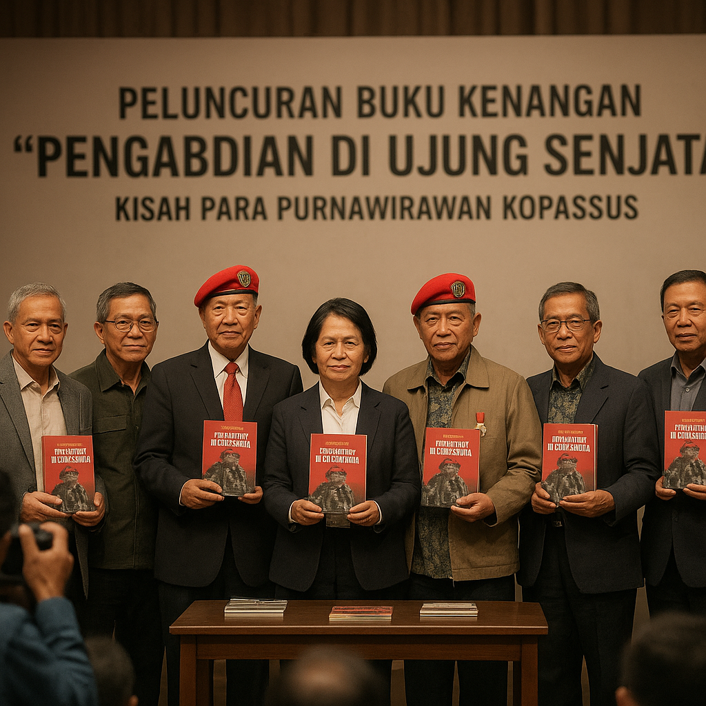 Peluncuran Buku Kenangan 'Pengabdian di Ujung Senjata', Kisah Para Purnawirawan Kopassus