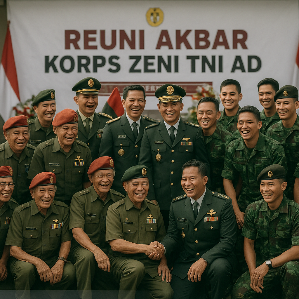 Zeni TNI AD Gelar Reuni Akbar, Kumpulkan Angkatan dari Masa ke Masa