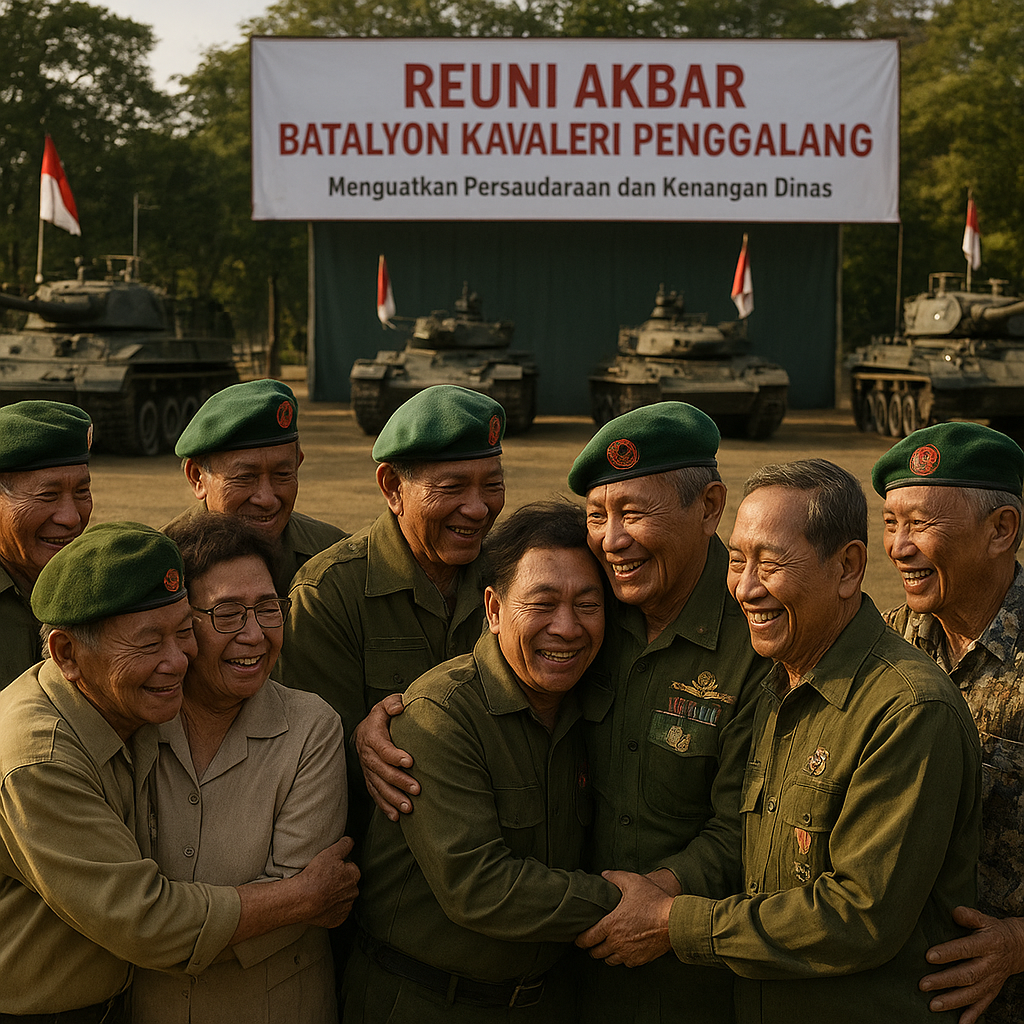 Reuni Akbar Batalyon Kavaleri Penggalang, Kumpulkan Para Veteran Tank dari Berbagai Angkatan