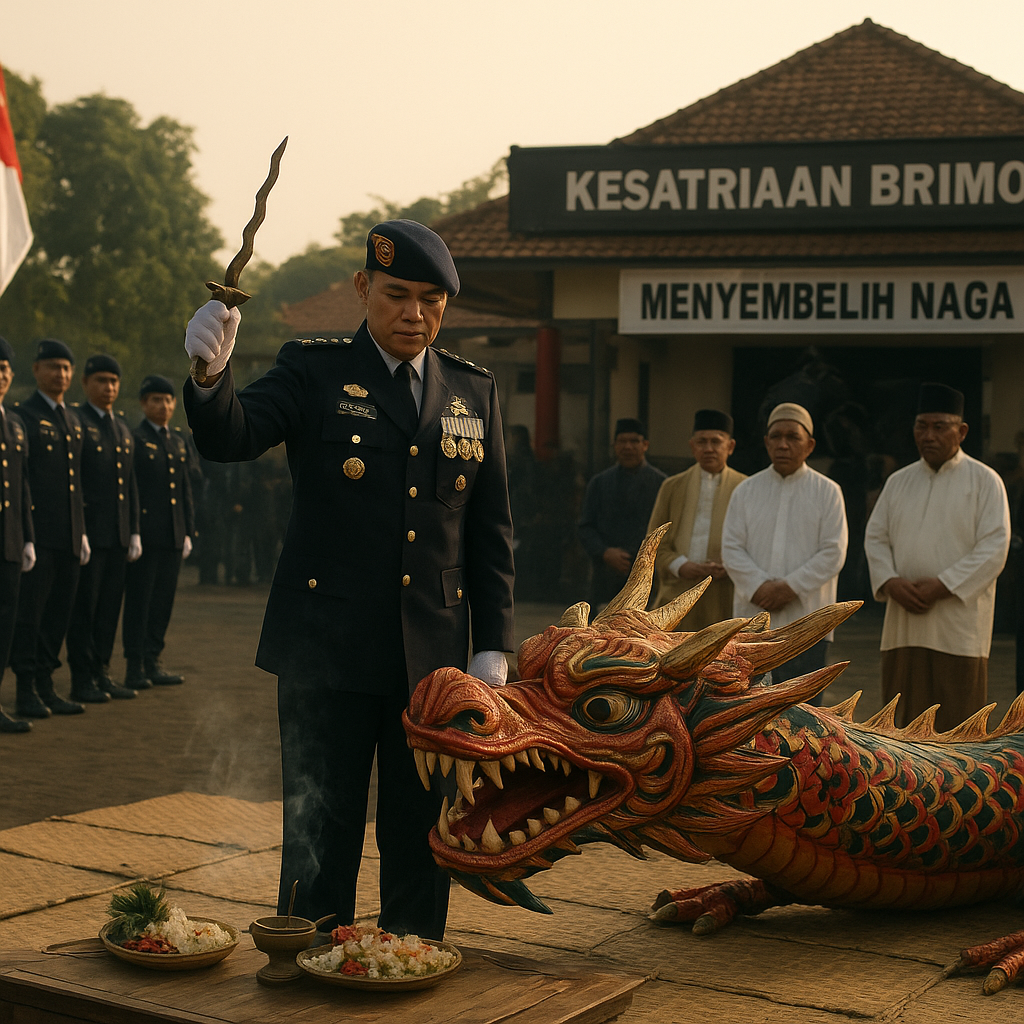 Upacara Tradisi "Menyembelih Naga" di Kesatrian Brimob, Telusuri Akar Sejarah dan Makna Filosofis