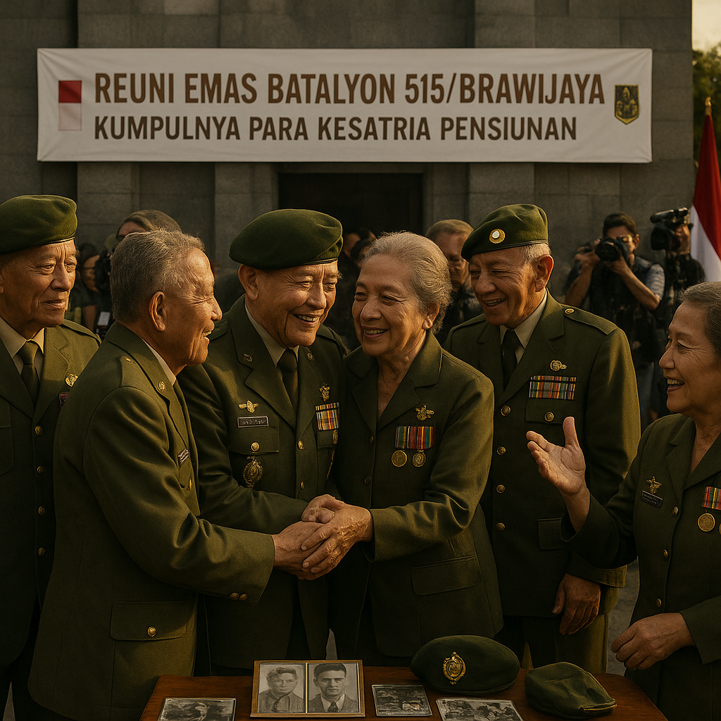 Reuni Emas Batalyon 515/Brawijaya, Kumpulnya Para Kesatria Pensiunan
