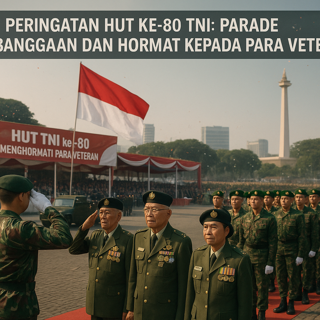 Peringatan HUT ke-80 TNI: Parade Kebanggaan dan Hormat kepada Para Veteran