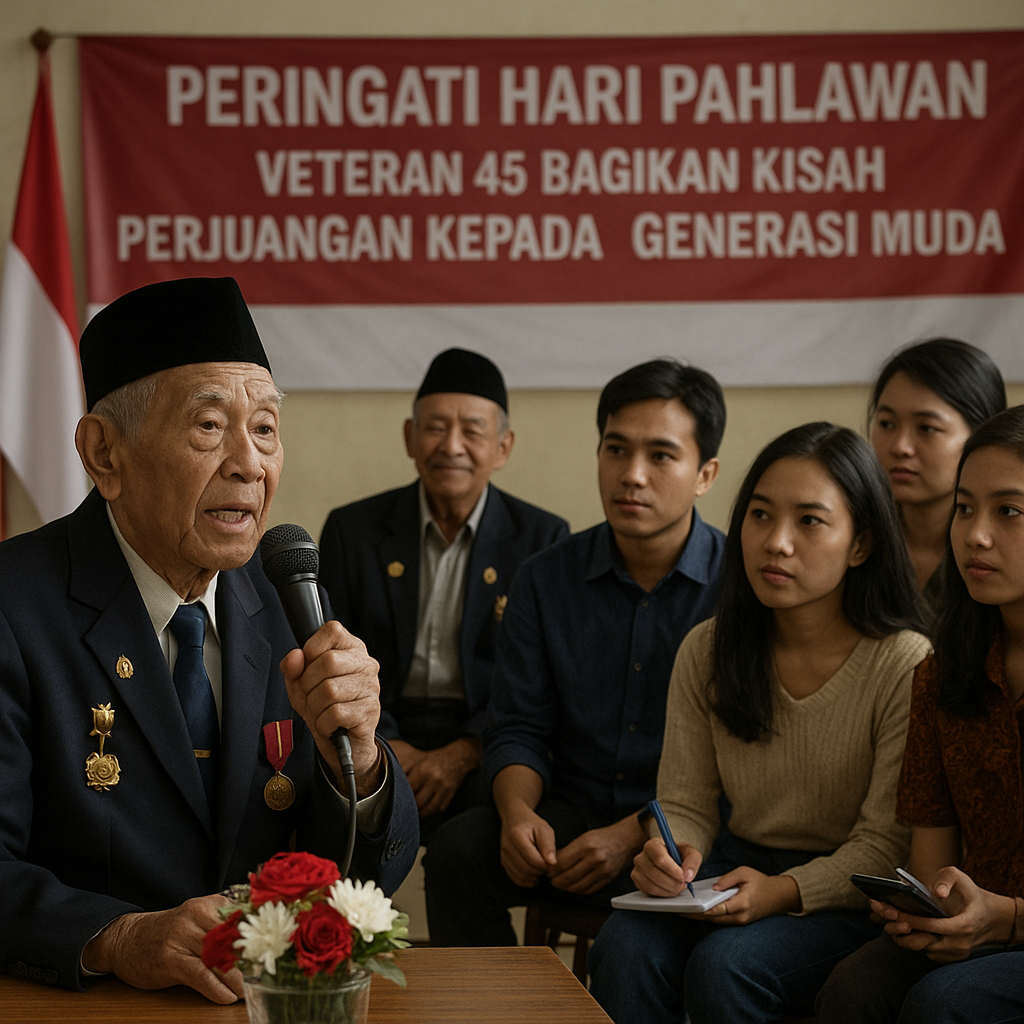 Peringati Hari Pahlawan, Veteran 45 Bagikan Kisah Perjuangan kepada Generasi Muda
