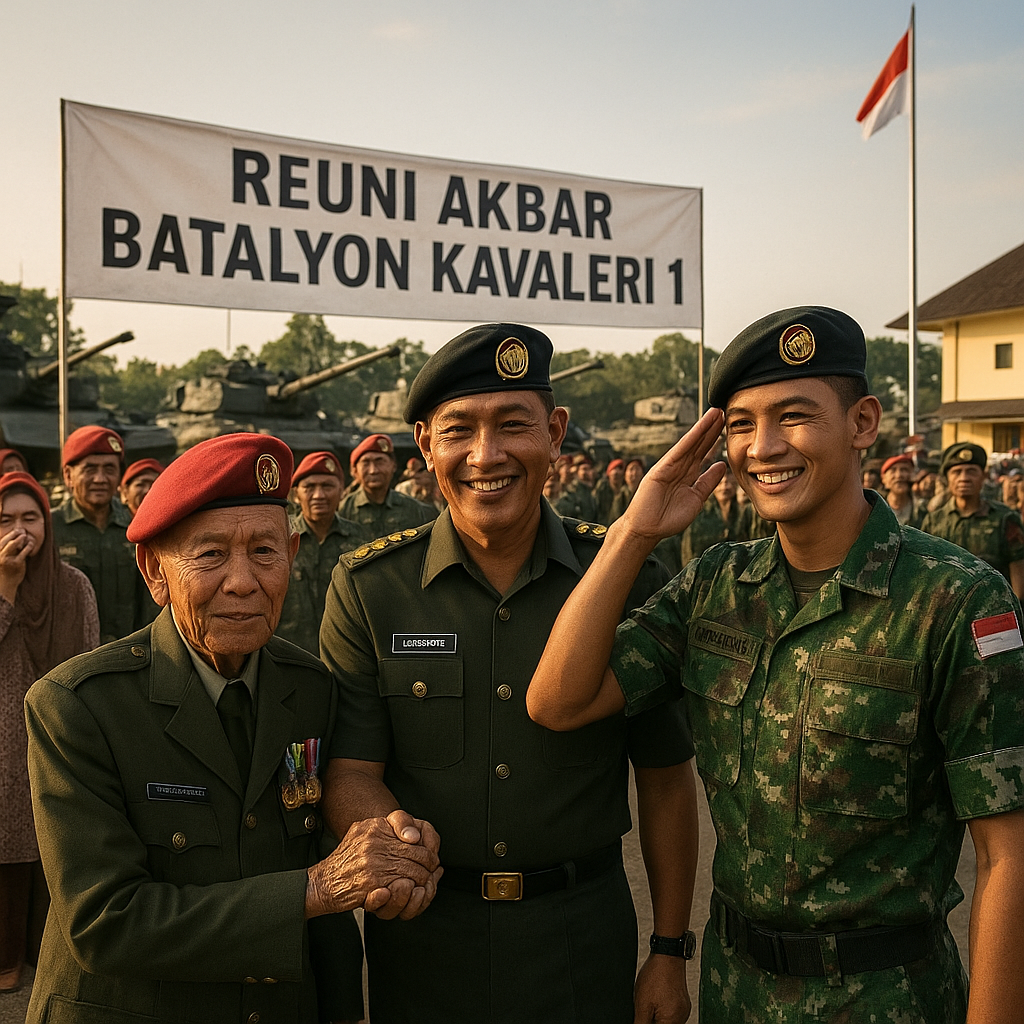 Reuni Akbar Batalyon Kavaleri 1, Kumpulkan Tiga Generasi Prajurit Tank