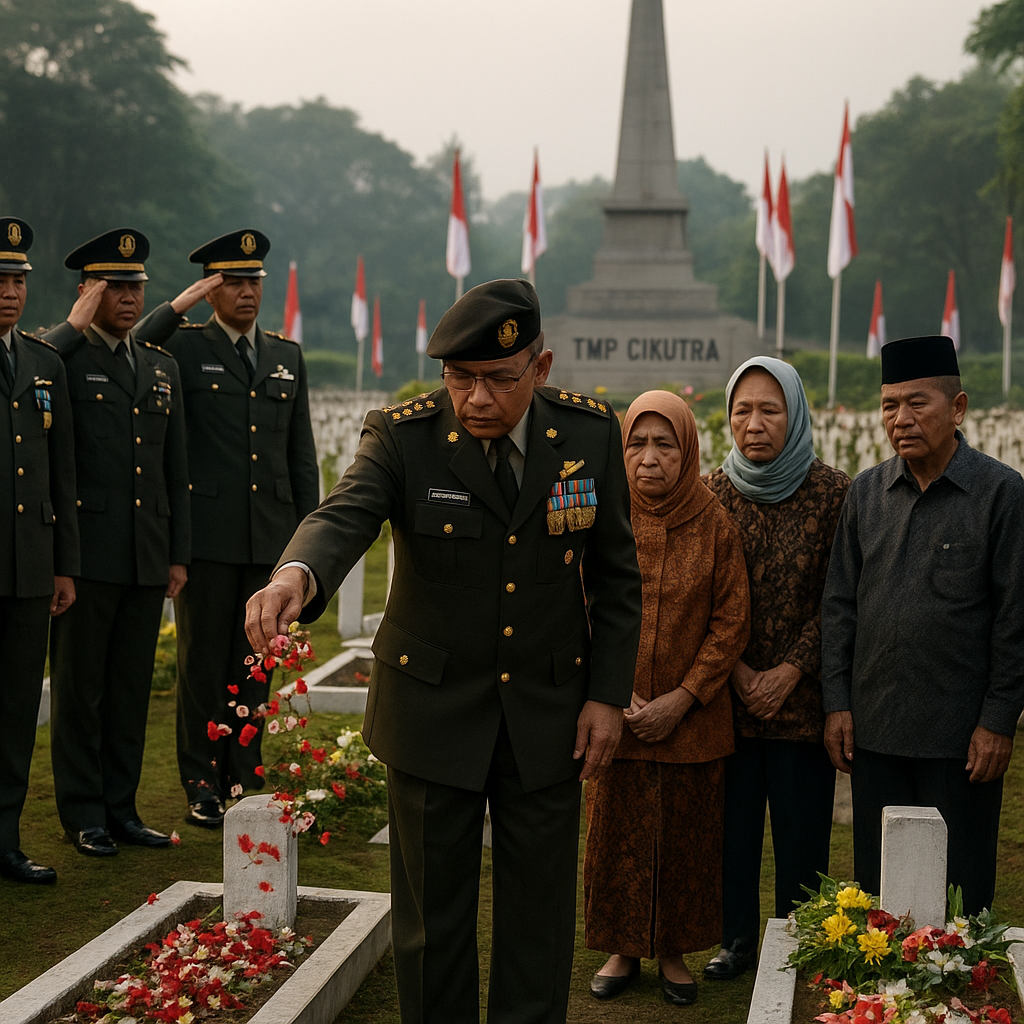 Ziarah dan Tabur Bunga di TMP Cikutra, Peringati Hari Ulang Tahun TNI ke-80