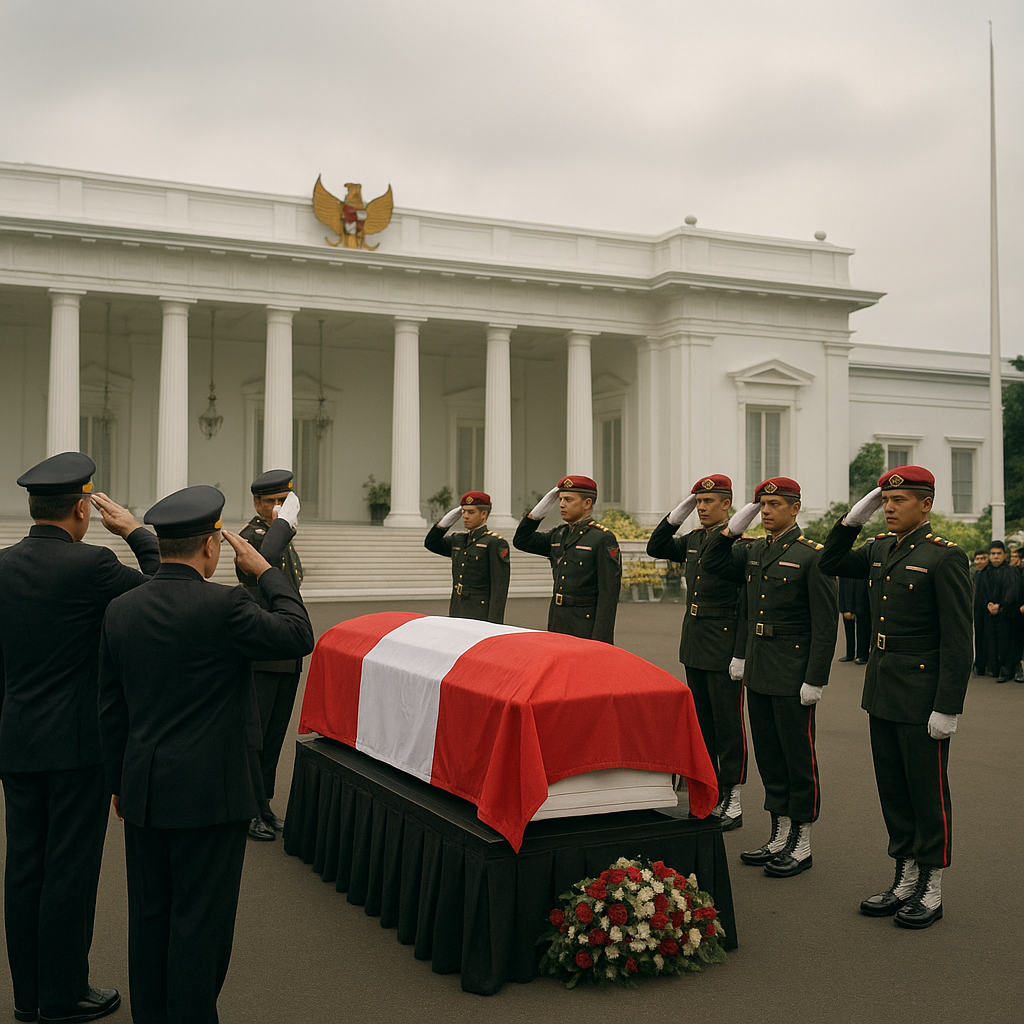 Penghormatan Terakhir untuk Sang Jenderal: Upacara Pemberangkatan Jenazah Pahlawan Nasional di Istana