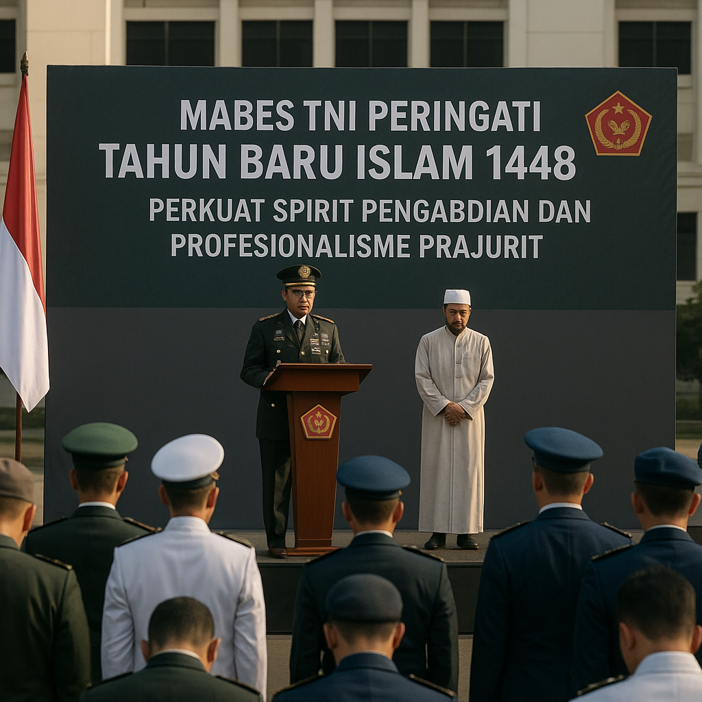 Mabes TNI Peringati Tahun Baru Islam 1448 H, Perkuat Spirit Pengabdian dan Profesionalisme Prajurit