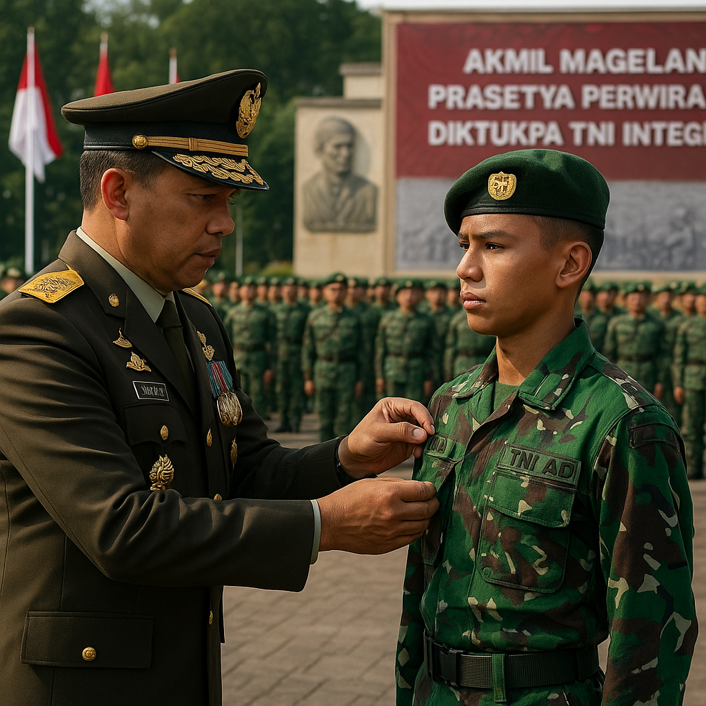 Panglima TNI Lantik Perwira Baru di Akmil Magelang, Warisi Semangat Diponegoro dan Sudirman