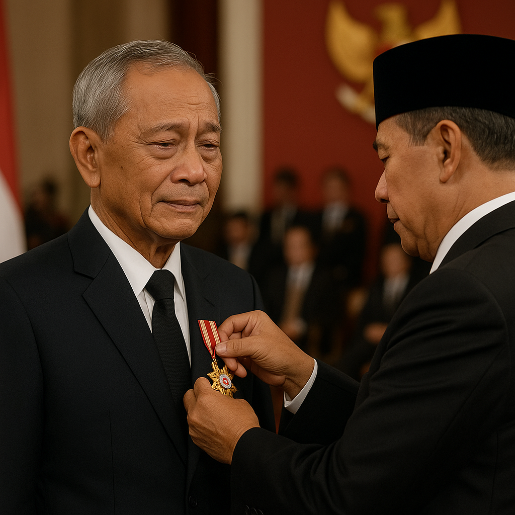 Purnawirawan Jenderal (TNI) Purn. Ahmad Sutjipto Dianugerahi Bintang Mahaputra Utama