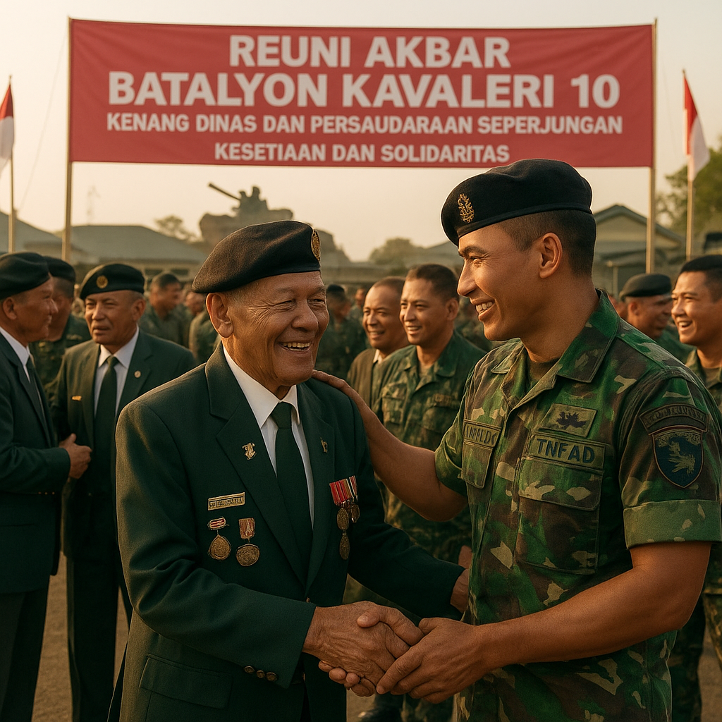 Reuni Akbar Batalyon Kavaleri 10, Kenang Dinas dan Persaudaraan Seperjuangan