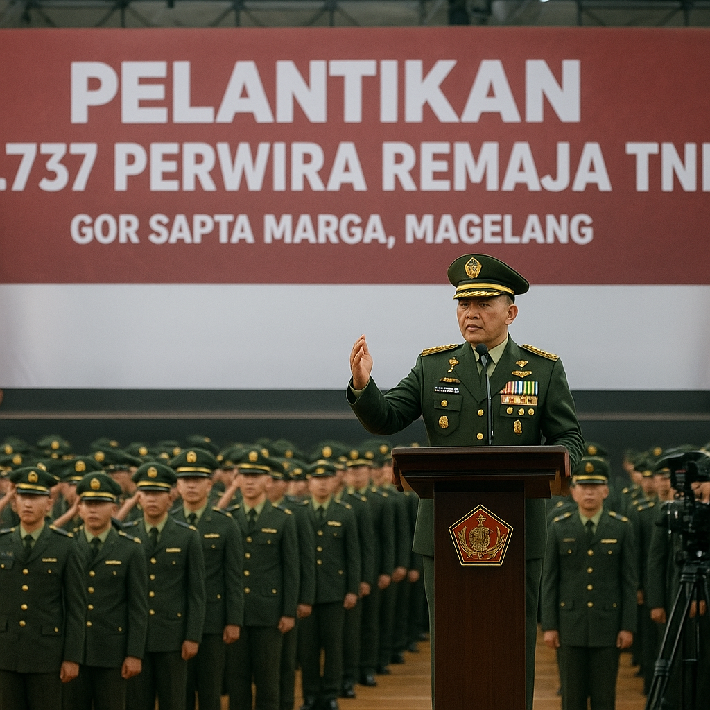 Jenderal Agus Subiyanto Resmi Melantik 1.737 Perwira Remaja TNI, Begini Amanatnya