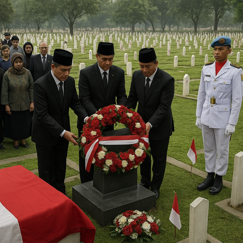 Upacara Ziarah Nasional ke TMP Kalibata, Kenang Jasa Pahlawan dan Perintis Kemerdekaan