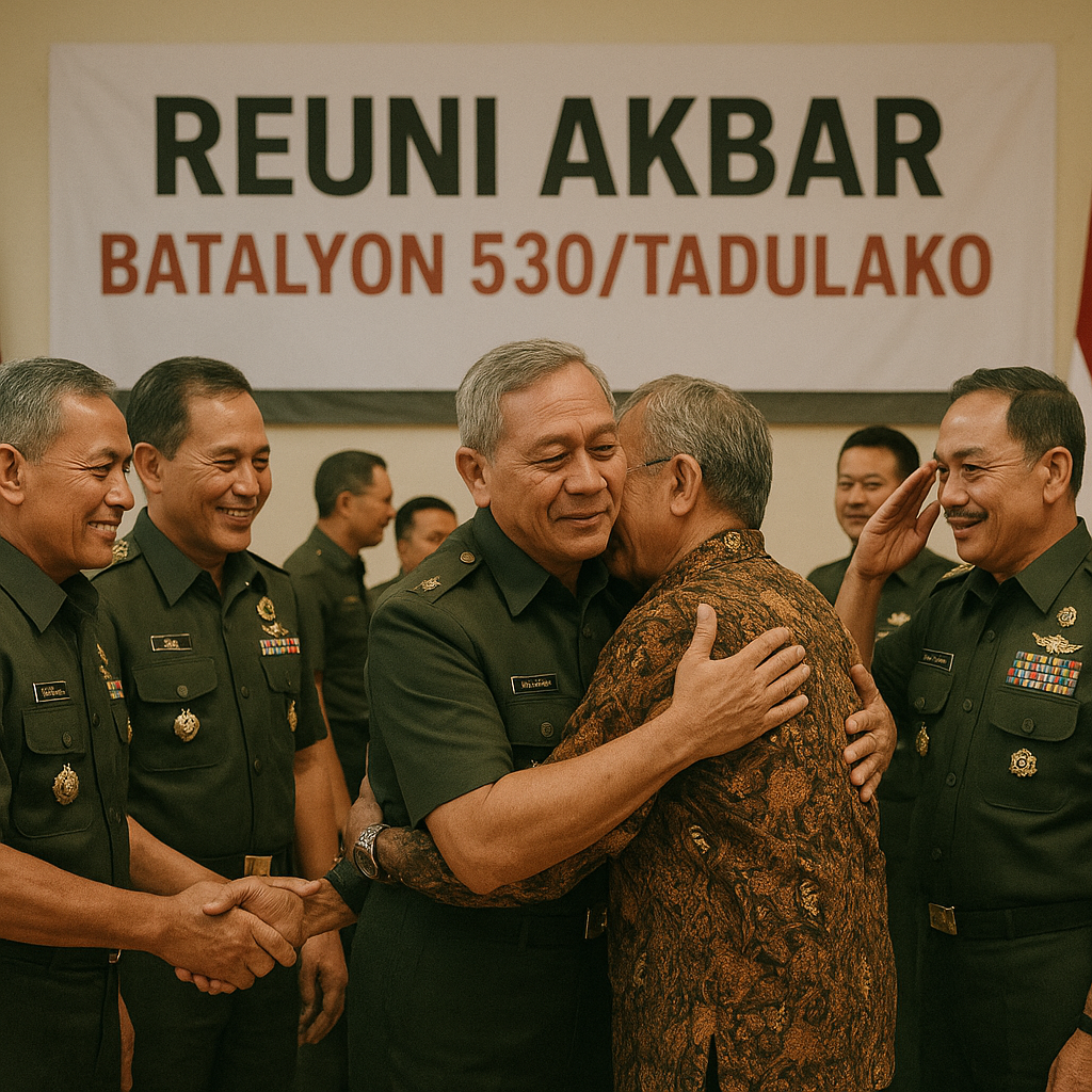 Reuni Akbar Batalyon 530/Tadulako: Mengenang Pengabdian di Ujung Timur Indonesia