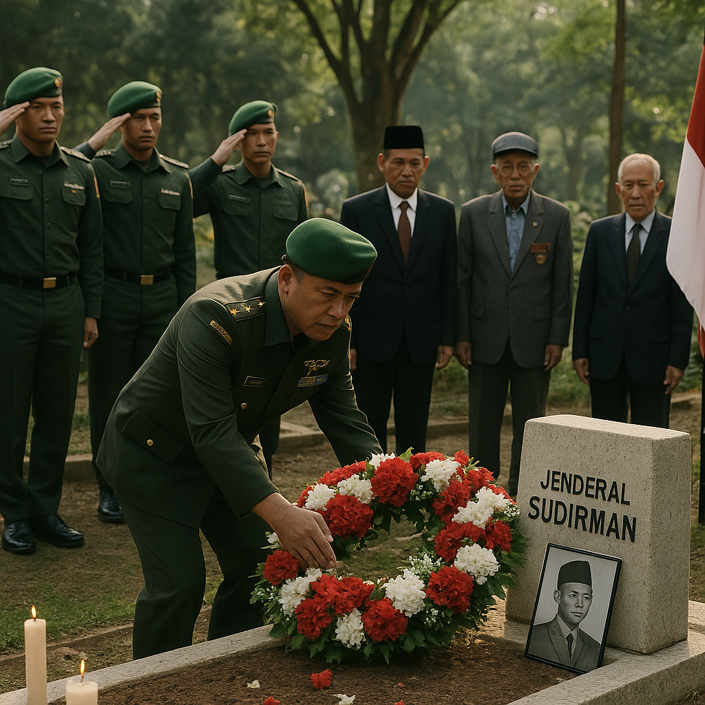 Peringatan Hari Ulang Tahun ke-75 Divisi Siliwangi, Ziarah ke Makam Jenderal Sudirman