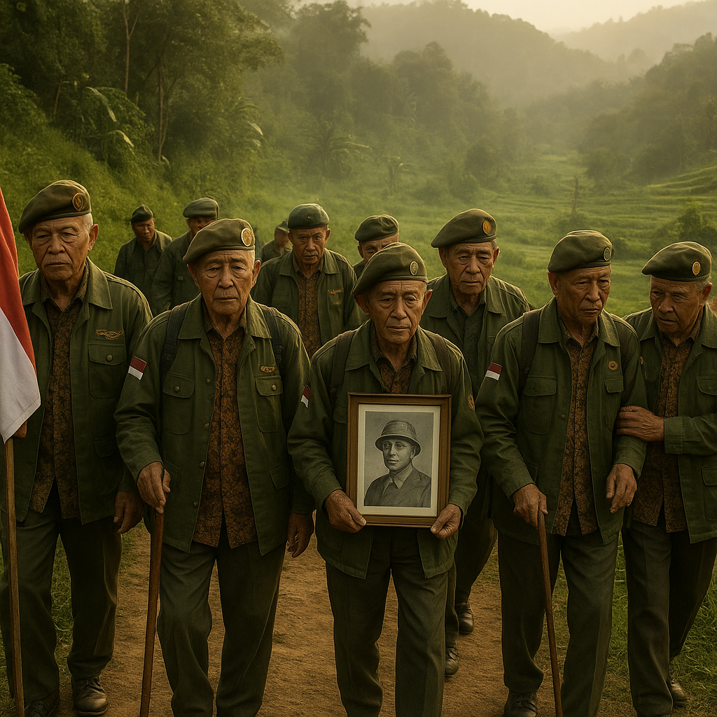 Napak Tilas Jalur Gerilya Jenderal Sudirman, Purnawirawan Yonif 413/Bremoro Gelar Reuni