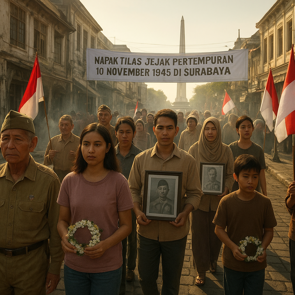 Napak Tilas Jejak Pertempuran 10 November 1945 di Surabaya
