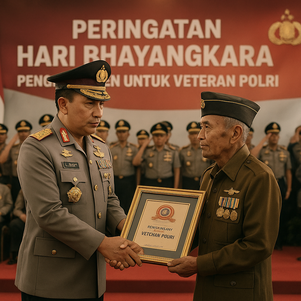Peringatan Hari Bhayangkara, Kapolri Beri Penghargaan kepada Veteran Polri