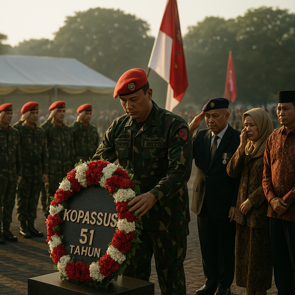 Upacara Peringatan Hari Jadi ke-51 Kopassus, Refleksi Perjalanan Pasukan Khusus Pengawal Negara