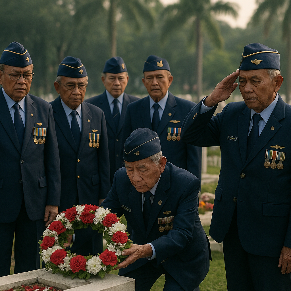 Ziarah ke TMP Kalibata, Peringati Hari Bakti TNI Angkatan Udara