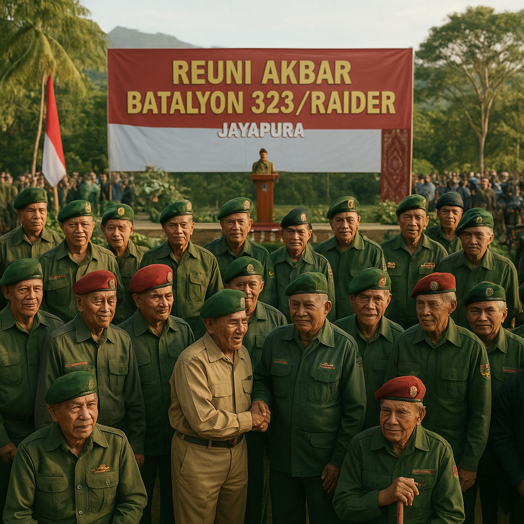 Reuni Akbar Batalyon 323: Mengikat Kenangan Pengabdian di Tanah Papua