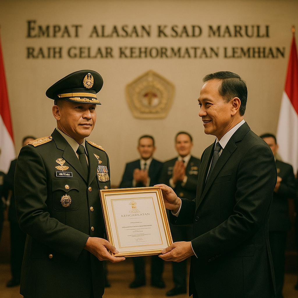 Empat Alasan KSAD Maruli Raih Gelar Kehormatan Lemhannas