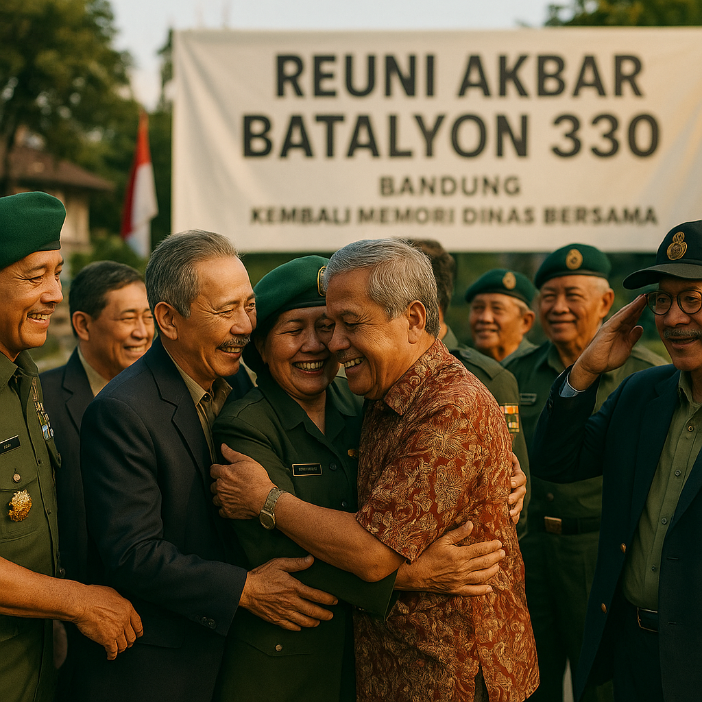 Reuni Akbar Batalyon 330 di Bandung, Kembali Memori Dinas Bersama