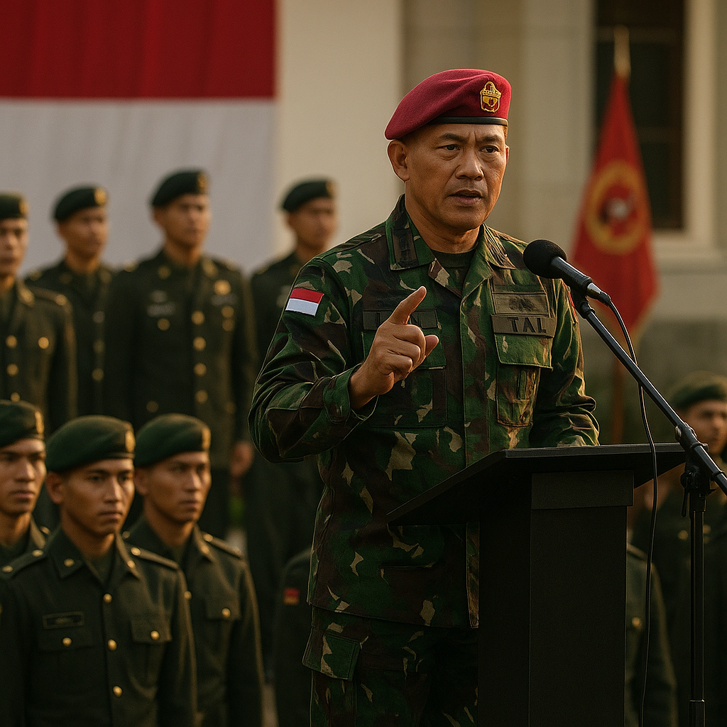 Pangkopassus Bekali Taruna Akmil Menjelang Prasetya Perwira 2026