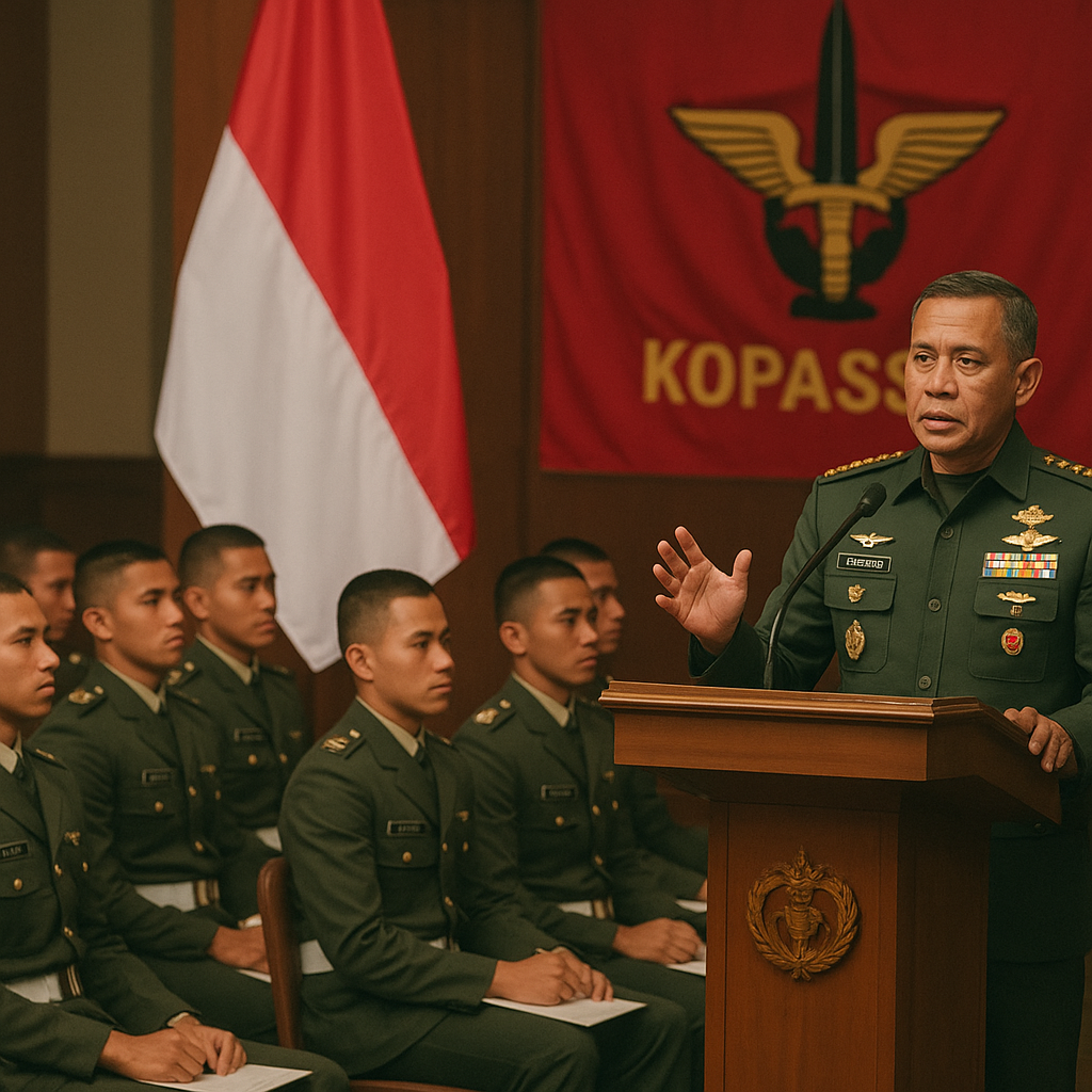 Pangkopassus Berbagi Kisah Perjalanan Karier, Bekali Taruna Akmil Menjelang Prasetya Perwira