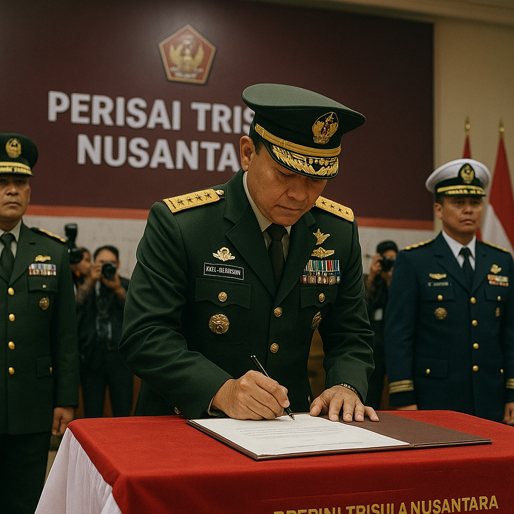 Panglima TNI Sahkan Doktrin Baru "Perisai Trisula Nusantara" untuk Hadapi Tantangan Modern