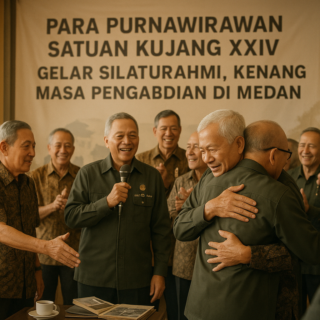 Para Purnawirawan Satuan Kujang XXIV Gelar Silaturahmi, Kenang Masa Pengabdian di Medan