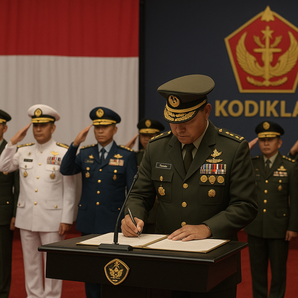 Panglima TNI Pimpin Pengesahan Doktrin Perisai Trisula Nusantara, Tegaskan Adaptasi Hadapi Perang Modern