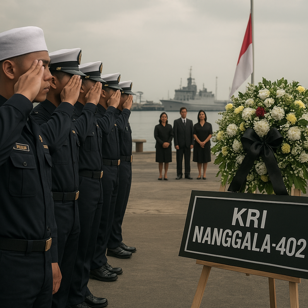 Prajurit Yonmarhanlan I Berikan Penghormatan di Peringatan Hari Bakti Hiu Kencana untuk Awak KRI Nanggala-402