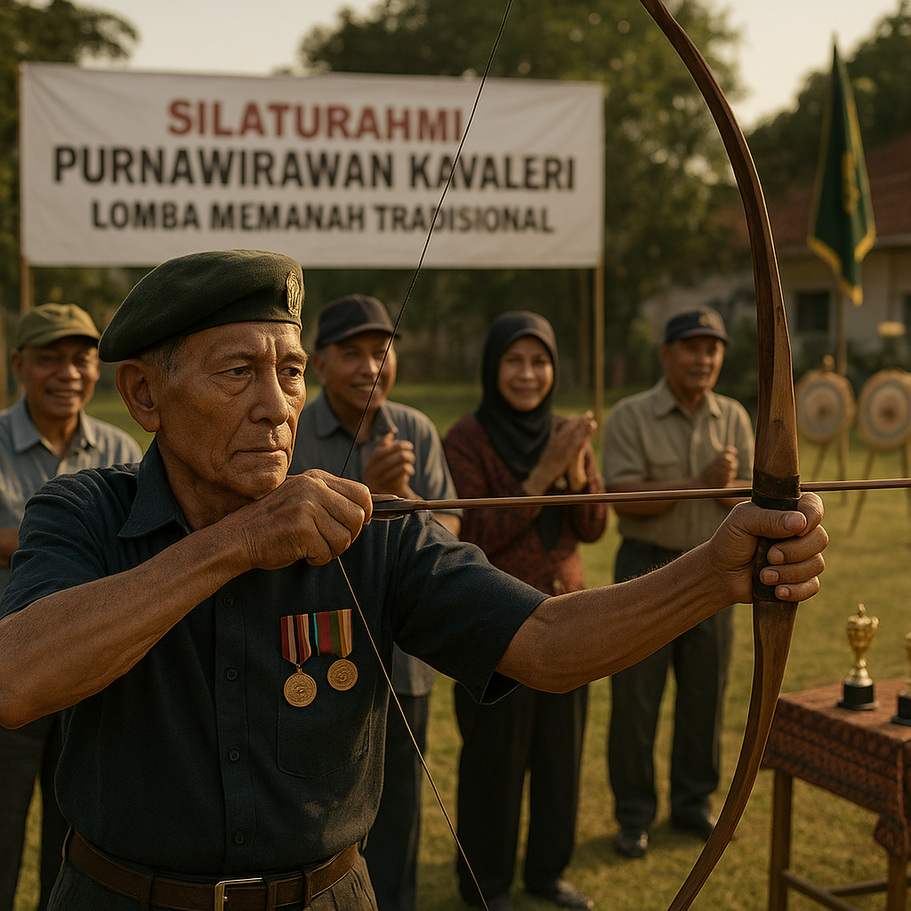 Silaturahmi Purnawirawan Kavaleri: Menjaga Ikatan melalui Lomba Memanah Tradisional