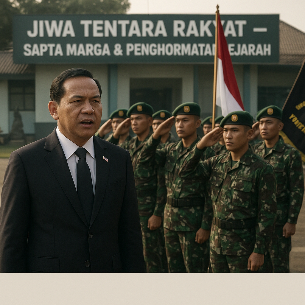 Menhan Sjafrie Kunker ke Yonif TP 937/Satria Kalijaga di Demak, Tekankan Jiwa Tentara Rakyat